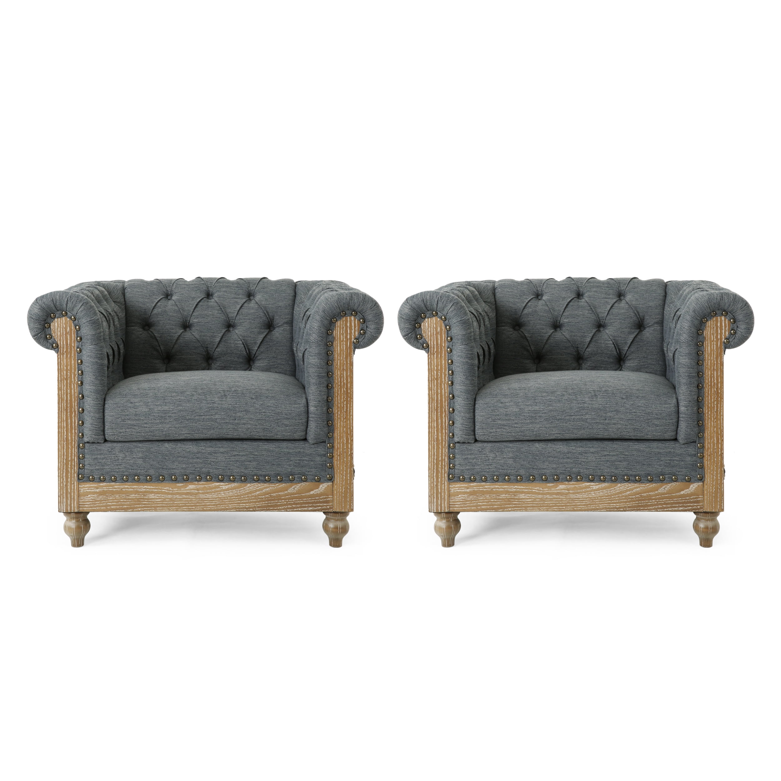 Fabric Tufted Noble House Tufted Club Chair Noble House Petes