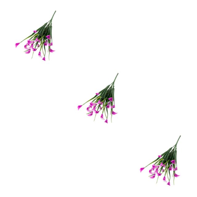 Becaristey 2pcs/set High Simulation Level Simulated Flowers For Home Decorations No Need To Water Every Day Plastic Plastic Flowers rose 3Set