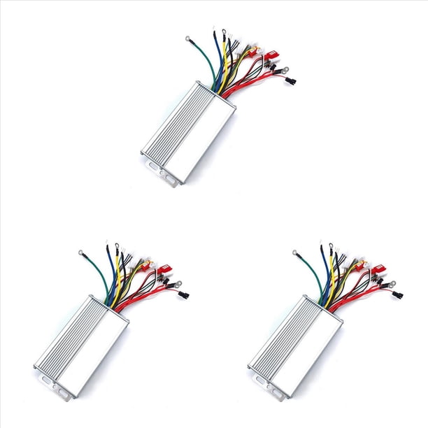3X 48V 60V 500W Hub Motor Controller 12Mos MAX 30A para Bicicleta EléCtrica E-Scooter Motocicleta Bldc Motor Controller