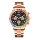 thumbnail image 1 of Reloj de moda para hombre, reloj de acero inoxidable, vestido informal, muñeca, joyería de cristal Afortunado Sencillez, 1 of 2