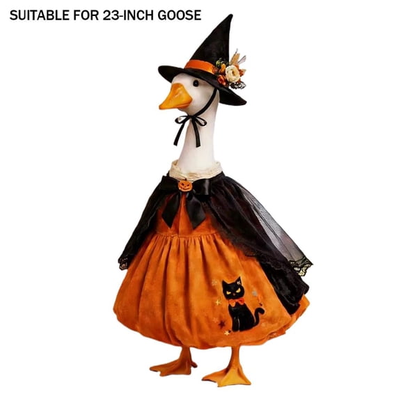 Halloween Porch Goose Outfit, Witch Costume Set for 23 Goose