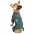 thumbnail image 2 of Dog Helios ® 'Rufflex' Mediumweight 4-Way-Stretch Breathable Full Bodied Performance Dog Warmup Track Suit, 2 of 10