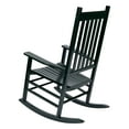 thumbnail image 4 of Shine Company Traditional Hardwood Indoor/Outdoor Patio Porch Rocker in Green, 4 of 5