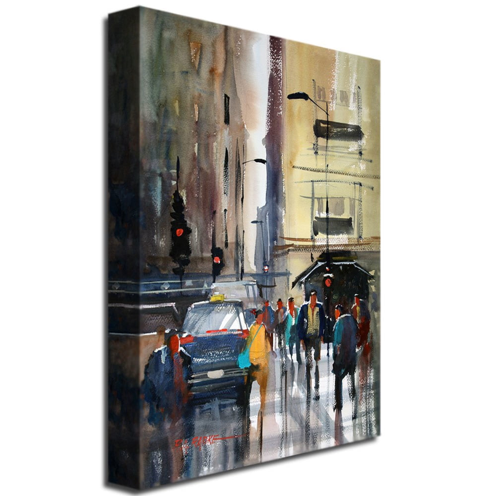 Trademark Fine Art "Rush Hour II - Chicago" Canvas Art by Ryan Radke