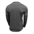 thumbnail image 3 of ZCFZJW Mens Casual Button Henley Shirts Trendy Athletic Workout Long Sleeve Pullover Sweatshirts Loose Regular Fit Soft Cotton Jacket Tops Dark Gray L, 3 of 5