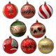 thumbnail image 2 of 6 piezas de adornos de bolas de Navidad de calabaza de 8 cm, tamaño grande, decoración de fiesta de árbol de Navidad pintada, nuevas esferas navideñas colgantes 2024, 2 of 5