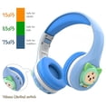 thumbnail image 3 of Riwbox CB-7S Auriculares Bluetooth para niños, luz LED, volumen seguro limitado de 74/85/95 dB, tarjeta TF, tiempo de reproducción de 50 horas, auriculares inalámbricos Bluetooth V5.3 con micrófono y, 3 of 5
