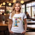 thumbnail image 2 of Letter Shirt, Shirt with Letters, Tee Shirt with Gold Letters, 2 of 18