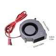 thumbnail image 5 of 97mm 12V 2.94A Ball Bearing Blower Fan For 3D Printer PC Cooling 7000RPM, 5 of 7