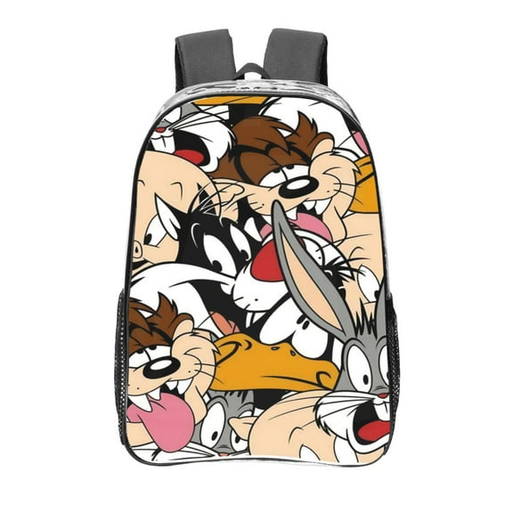Bugs Bunny Clear Backpack 16 Inch Large Capacity PVC Transparent Laptop Bags for Adults, See Through Clear Bookbag for School Sports Work Travel College