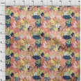 thumbnail image 4 of oneOone Polyester Spandex Pink Fabric Tropical Floral Diy Clothing Quilting Fabric Print Fabric By Yard 56 Inch Wide, 4 of 4