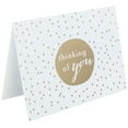 thumbnail image 3 of JAM Greeting Card Sets, 10/Pack, Thinking of You, Gold Tiny Dot, 3 of 4