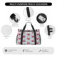 thumbnail image 4 of Easygdp Cute Red Crabs With Nautical Bolsa de Gimnasio, Bolsa de Viaje Duffel, Bolsa de Fin de Semana con Compartimentos, Bolsa de Mano para Noche, 4 of 7
