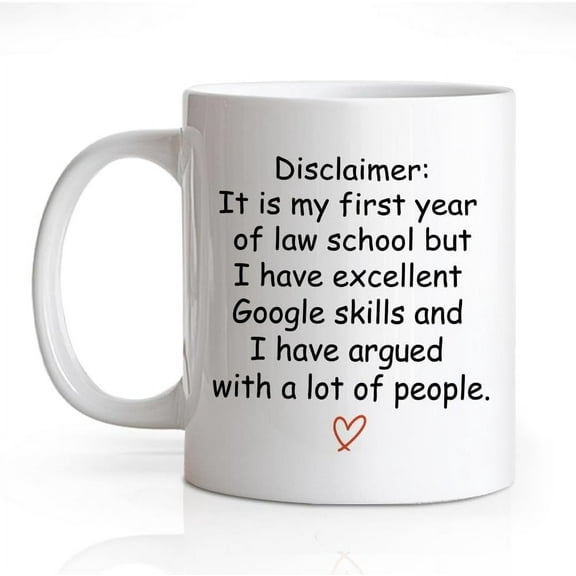 Trust Me I Am A Lawyer 11 Oz White Novelty Mug, Funny Lawyer Coffee Ceramic Mug Gifts, Office Gifts for Attorney, Paralegal Law Students, Law School Graduation Gifts for Law Practitioner