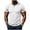 White, variant on Antinious Men Solid Button Round Neck Pullover Short Sleeve Breathable Running Casual Tops