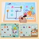 thumbnail image 4 of 1 Juego de tarjetas de entrenamiento con Control de bolígrafo, papel grueso práctico, tarjeta de entrenamiento con pintura de puntos divertida para niños, 4 of 5