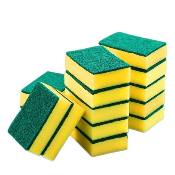 14 Count Kitchen Sponges Dishwashing Pack, Microfiber Sponge, Dish Scrubber Set, Non Scratch, Highly Absorbent, Easy to Foam, More Durable, Esponja Para Lavar Los Platos
