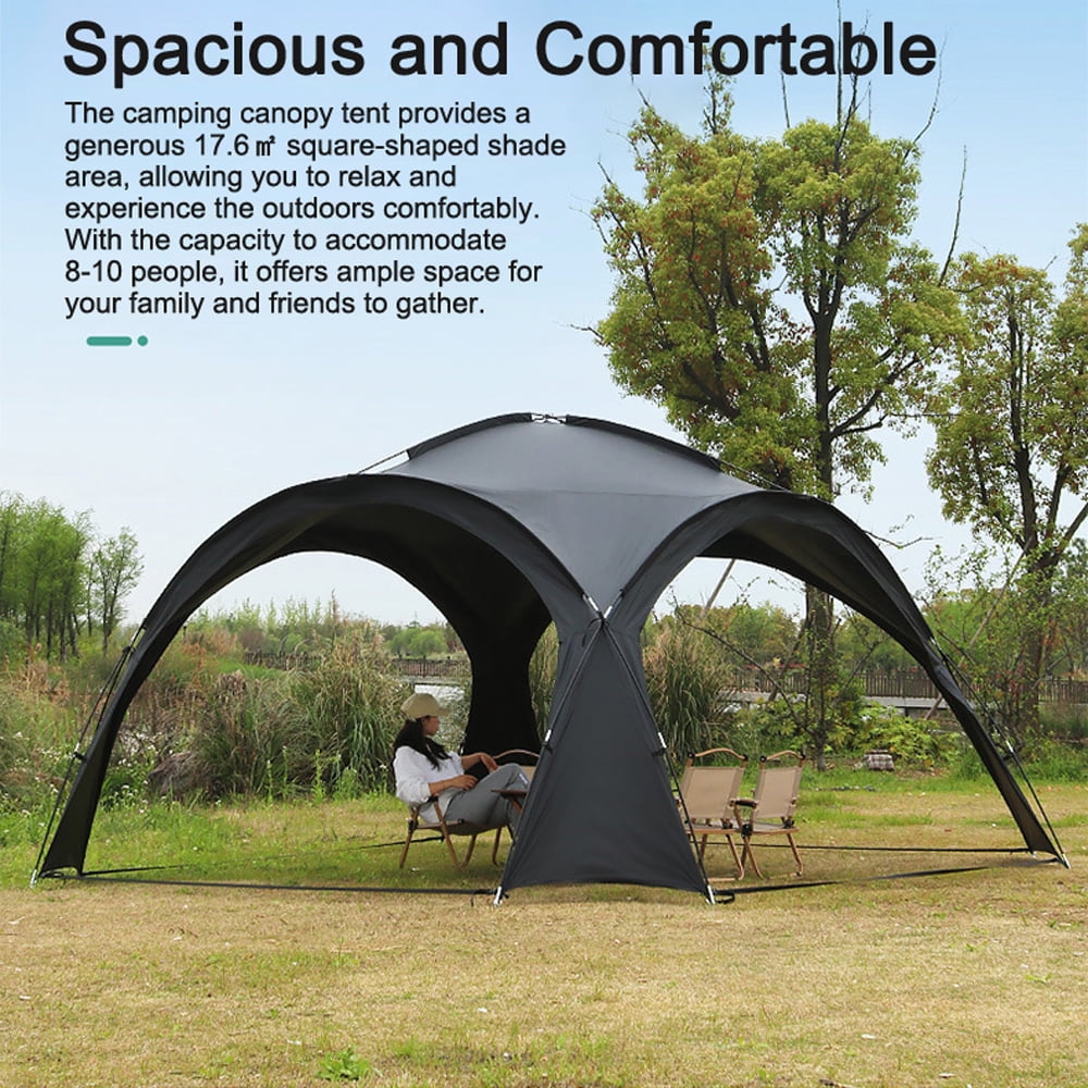 Camping Dome Canopy Tent 8 10 Person Large Sun Shelter Sunshade Waterproof Family Picnic Tent for Outdoor Activity Camping Picnic Beach Yard