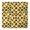 Black White Checker, variant on Black Sunflower Green Leaf Pattern Square Fitted Tablecloth with Elastic Edge,Square Table Cover,Washable Elastic Table Cover for Home Kitchen Party Decor 36"x36"