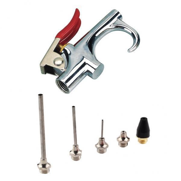 Kit de soplado de compresor de aire CUTICAT de 2 pistolas de con flujo de aire tubos de extensión de seguridad 1/4 pulgadas