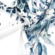thumbnail image 3 of Blue Eucalyptus Shower Curtain, Watercolor Plant Leaves with Floral Bathroom Shower Curtain Set with Hooks, 72x72, 3 of 4