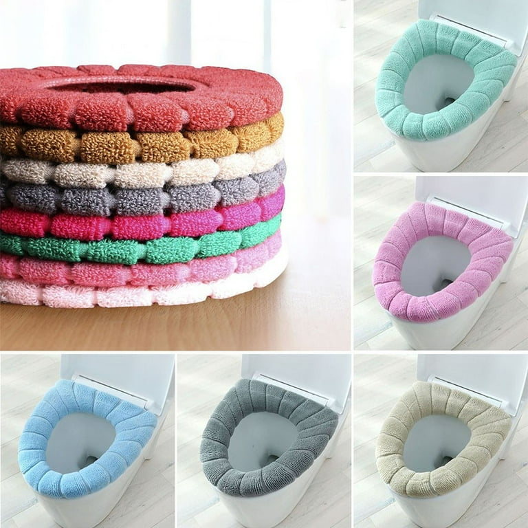 Toilet Seat Mat Devices Plus Fleece Pad Household Toilet Ring Four