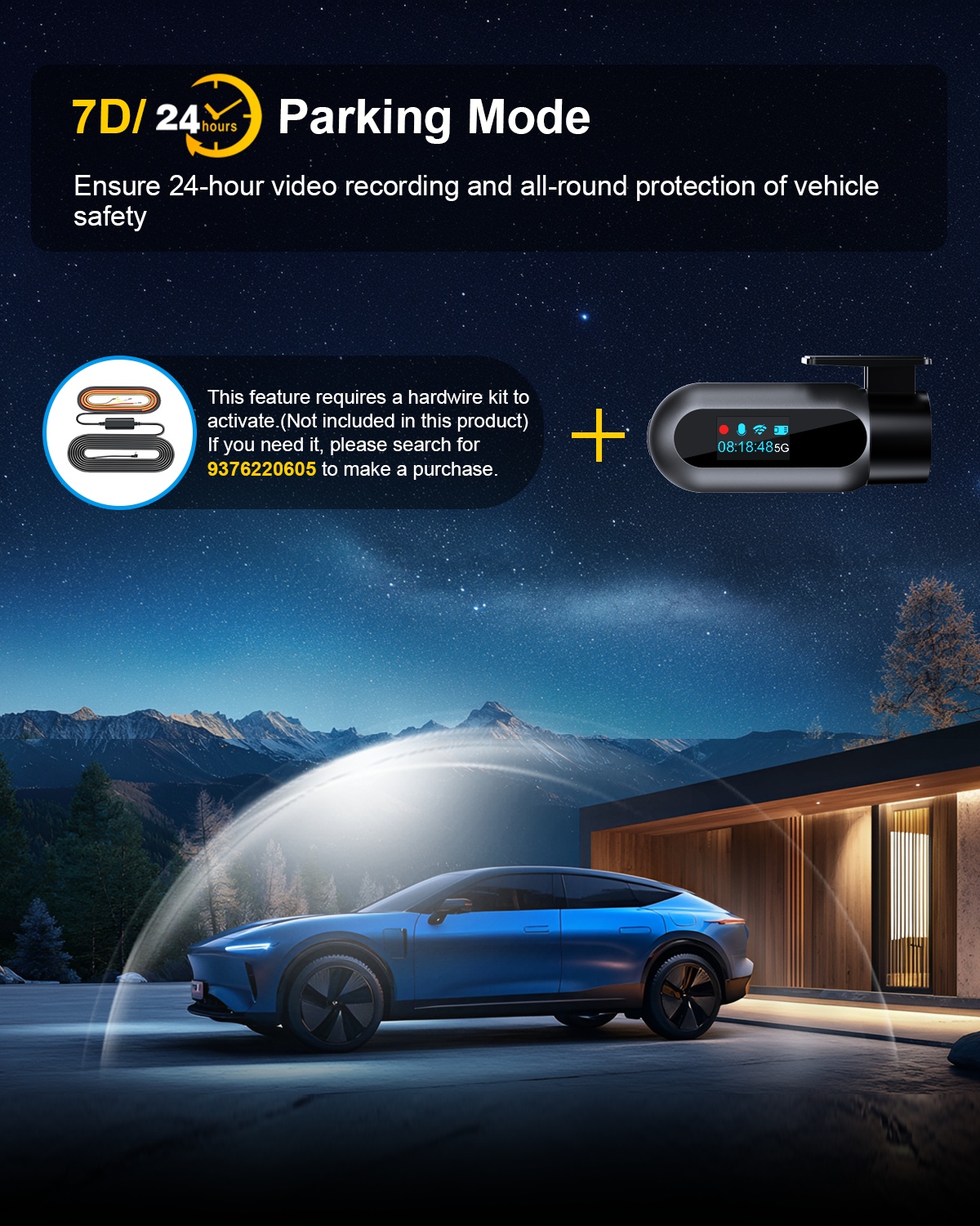 ODREY 4K Single Channel Dash Cam with 5G WiFi photo 5
