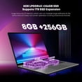 thumbnail image 4 of EvoPC 17.3" Windows 11 Pro Laptop 16GB RAM 1TB SSD with Intel Alder Lake N100 processor, IPS Screen, FingerPrint, w/Microsoft Office, 4 of 6
