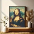 thumbnail image 6 of Qisvanset Mona Lisa Classic Painting Canvas Wall Art 15.75x11.81 Inches, 6 of 8