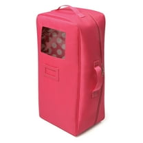 Doll Travel Case with Bed and Bedding - Pink