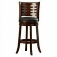 thumbnail image 3 of Boraam Sumatra 29" Full Back Wood Swivel Bar Stool, Cappuccino, 3 of 5