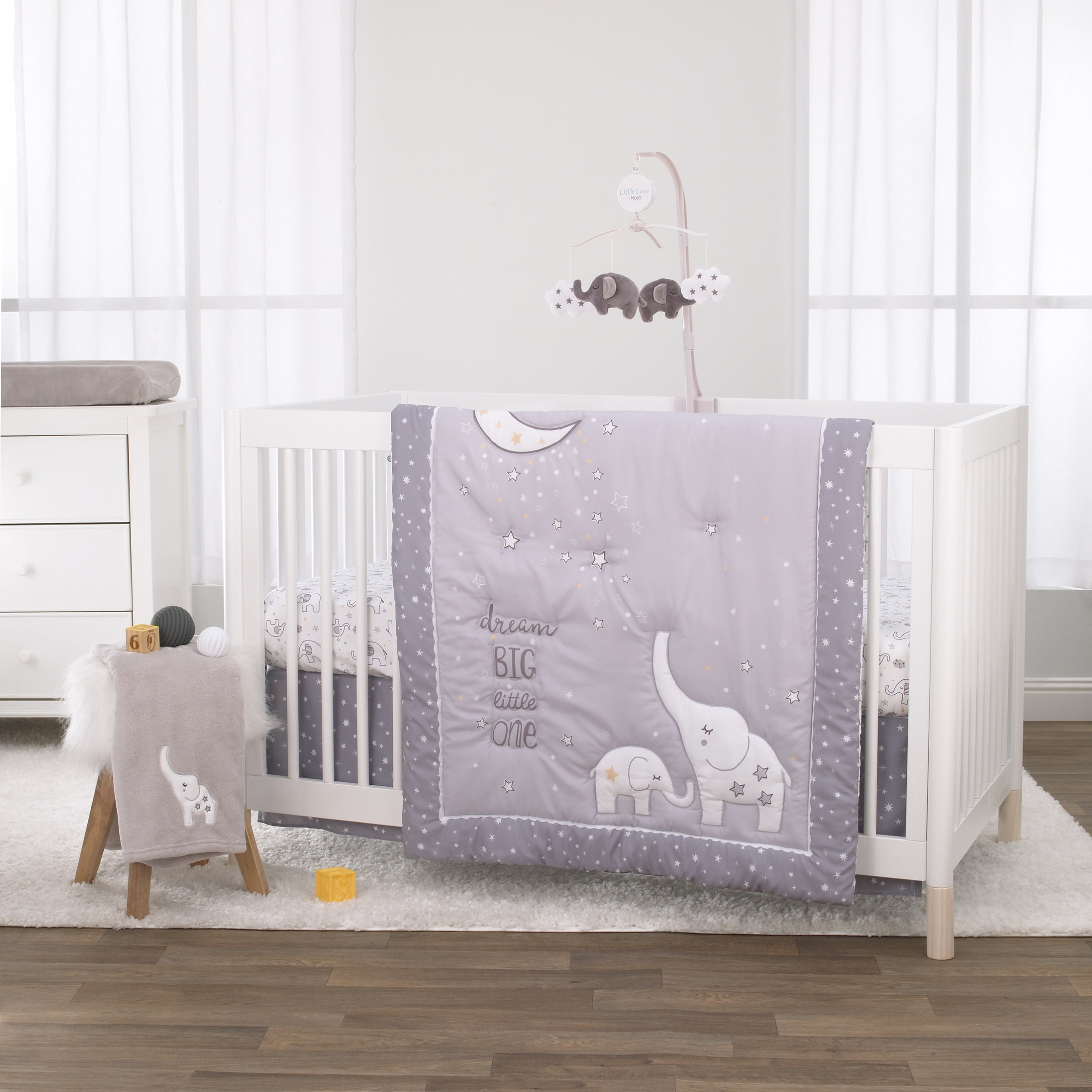 elephant crib bedding walmart