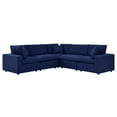 thumbnail image 2 of Modway Commix 5-Piece Sunbrella® Outdoor Patio Sectional Sofa in Navy, 2 of 10
