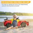 thumbnail image 3 of Winado 12V Kids Ride On Car for Toddlers, Licensed Mercedes Benz AMG GTR, Powered Electric Vehicle with 2.4G Remote Control, Red, 3 of 10