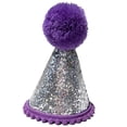 thumbnail image 4 of Sombrero de cumpleaños Sunnimix Accesorios para mascotas morado, 4 of 8