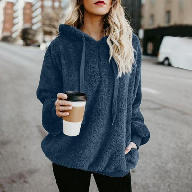 Warm fluffy hotsell hoodie