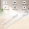 thumbnail image 4 of Extensor de toma de corriente haodsso giratorio de 56 a 86 cm con USB-C, 4 of 8