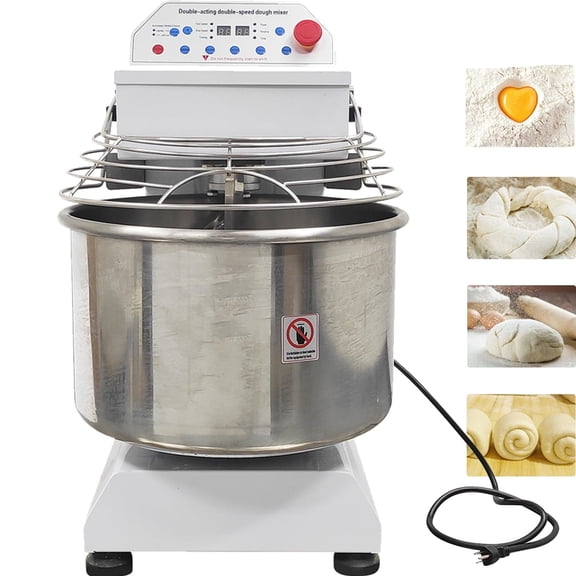 40L Dough Mixer Double Acting Double Speed Resturants Stainless Steel Stand Mixing Flour Machine