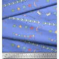 thumbnail image 3 of Soimoi Blue Cotton Duck Fabric Welcome Little One Kids Fabric Prints By Yard 42 Inch Wide, 3 of 3