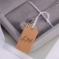 thumbnail image 4 of Kraft Paper Can Be Handwritten Label Blank Thin Cotton Rope Jewelry Cardboard Small Card Price Tag Paper Card(100 Pieces)15*25mmmarking Tags Kraft Pri, 4 of 5