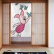 thumbnail image 2 of Cortina de puerta con diseño de cerdito para entrada, cortina opaca con estampado de patrón, cortina divisoria para habitación, tapiz para decoración del hogar, 34" de ancho x 56" de largo, 2 of 7