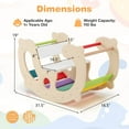 thumbnail image 3 of Costway 2-in-1 Rocking Horse Arch for Kids Montessori Climbing Toys with Rocker, 3 of 10