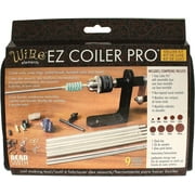The Beadsmith EZ Coiler Pro - Wire Elements – Includes Mountable Base, 9 Mandrels, Chuck Key, Instructions, and a Storage Case – Create Jump Rings, Coiled Beads, Beaded Coils, and Spirals
