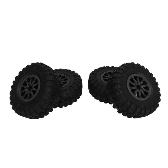 1.0 Wheels Rims Negative Offset 7mm with New Compound 1.0 Tires for SCX24 Bronco C10 JLU Deadbolt RC Crawler Upgrades Parts