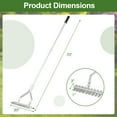 thumbnail image 3 of Gymax 70'' Garden Thatch Rake w/ Long Handle & 19 Curved Tines, 3 of 10