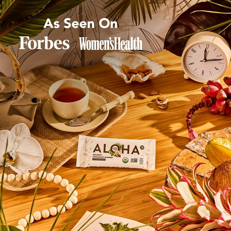Aloha Plant Based Protein Bars, 14g Protein, Coconut Chocolate