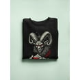 thumbnail image 3 of Krampus Coffee Horror Christmas Holiday Men's Sweatshirt, 3 of 4