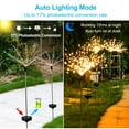 thumbnail image 2 of TeqHome 2Pcs Solar Powered Starburst Lights, Beautiful Firework IP65 Waterproof Lamp for Garden Path Decor, Colorful, 2 of 6
