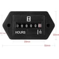 thumbnail image 3 of Contador de horas mecánico para motor, CA 110 V, 120 V, 220 V y 230 V, para compresor de aire, carrito de golf, casa club, generador, cuatrimoto, motosierra, cultivador, astilladora., 3 of 5