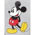 thumbnail image 3 of Disney Men's Big & Tall Classic Mickey Mouse Graphic Tee, Heather Gray, 2XL-3XL, 3 of 4